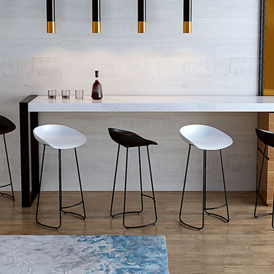 Modern Armless Backrest Counter Stool Iron Kitchen Bar Stool with Acrylic Seat Clearhalo 'Bar Furniture' 'Bar Stools' 'bar_stools' 'furn' 'furn_bar_stools' 'Furniture' 'furniture_bar_stools' 'Kitchen & Dining Furniture' 1200x1200_085bbcd0-3a6a-4692-847f-8534333550ac