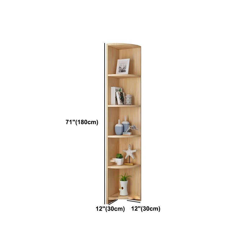 Scandinavian Vertical Standard Bookshelf Natural Pine Wood Bookshelf for Home Clearhalo 'Bookcases' 'furn' 'furn_bookcases' 'Furniture' 'furniture_bookcases' 'kitchen' 'kitchen_bookcases' 'Living Room Furniture' 'Office Furniture' 1200x1200_085c273c-e064-4ce4-bea3-7b5222d6086f