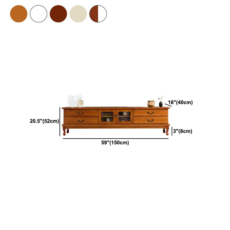 Traditional Enclosed Storage TV Stand Wooden TV Cabinet with Splayed Wooden Legs Clearhalo 'furn' 'furn_tv_stands_entertainment_centers' 'Furniture' 'Living Room Furniture' 'TV Stands & Entertainment Centers' 'TV Stands & Media Storage Furniture' 'tv_stands_entertainment_centers' 1200x1200_085e1d57-325d-4ae4-b228-8b7450e94267