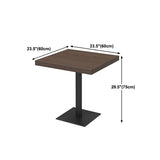 Industrial Style Dining Table Black Base Dining Table for Dining Room Clearhalo 'Dining Tables & Seating' 'Dining Tables' 'dining_table' 'furn' 'furn_dining_table' 'Furniture' 'furniture_dining_table' 'Kitchen & Dining Furniture' 'kitchen' 'kitchen_dining_table' 1200x1200_08612220-9795-492c-af7a-518cac611b2b