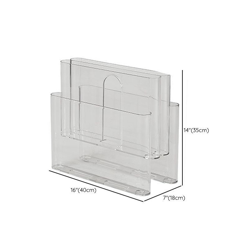 Contemporary Antique Finish Shelf Bookcase Plastic Book Shelf