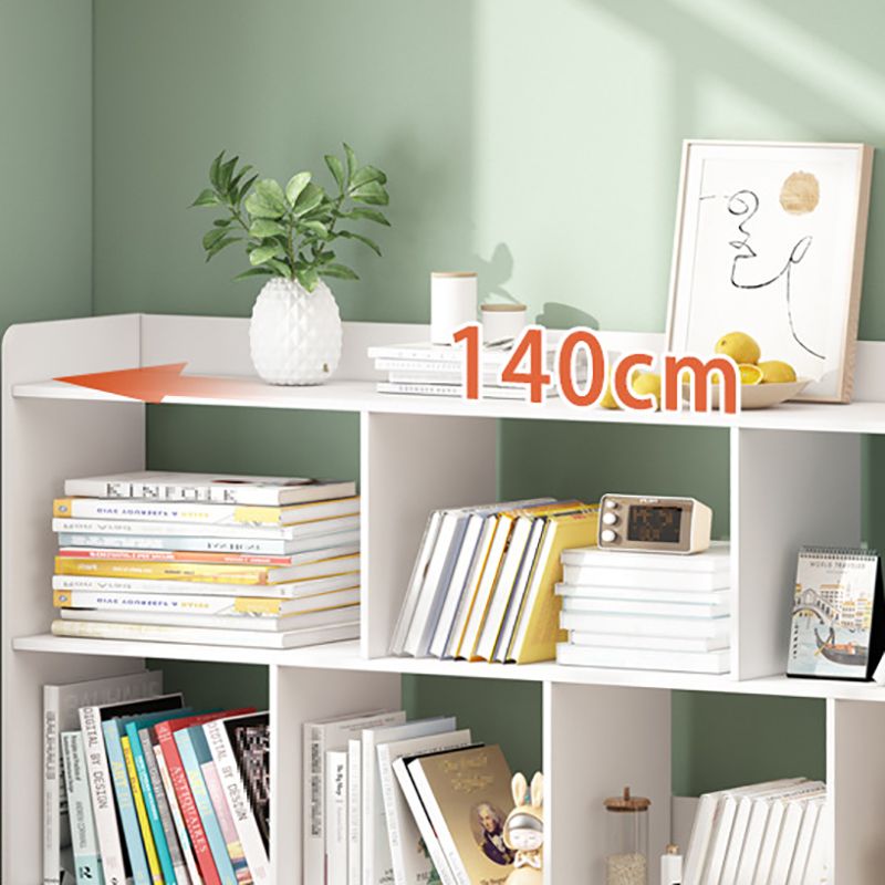 Standard Bookshelf With Doors Contemporary Bookcase for Study Room