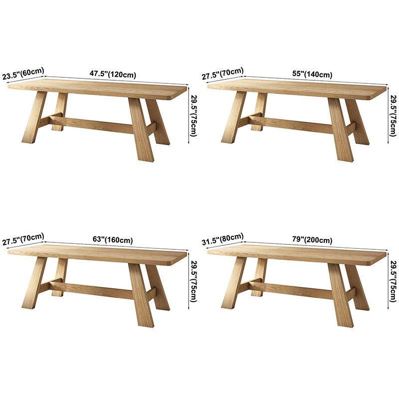 Rectangle Trestle Dining Site Table Solid Woodl Dining Room Collection for Indoor Clearhalo ' dining_table' 'Dining Tables & Seating' 'Dining Tables' 'furn' 'furn_dining_table' 'Furniture' 'furniture_dining_table' 'Kitchen & Dining Furniture' 'kitchen&dining_furn' 'kitchen' 'kitchen_dining_table' 1200x1200_0864a62d-7d72-4887-8f72-4cfdd34d29bf
