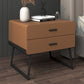 20 '' Tall Lade opslag accenttafel nachtkastje modern faux lederen nachtkastje