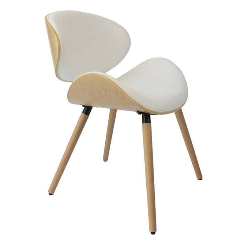 Contemporary Style Leather Dining Chair Open Back Dining Side Chair for Kitchen Clearhalo ' kitchen&dining_furn' 'Dining Chairs' 'Dining Tables & Seating' 'dining_chair' 'furn' 'furn_dining_chair' 'Furniture' 'furniture_dining_chair' 'Kitchen & Dining Furniture' 'kitchen' 1200x1200_08670eee-dae3-4124-92b2-fe8c95def2a5