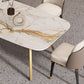 Sintered Stone Top Dining Table Rectangle Table with Metal Gold Base and 4 Legs Clearhalo ' dining_table' 'Dining Tables & Seating' 'Dining Tables' 'furn' 'furn_dining_table' 'Furniture' 'furniture_dining_table' 'Kitchen & Dining Furniture' 'kitchen&dining_furn' 'kitchen' 'kitchen_dining_table' 1200x1200_086c5107-ef0d-494a-ae2d-9ad6f468641a