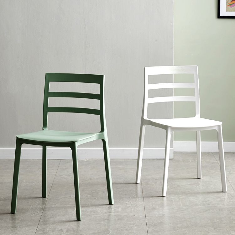 Minimalist Style Ladder Back Dining Chairs Plastic Dining Armless Chairs for Home Clearhalo ' kitchen&dining_furn' 'Dining Chairs' 'Dining Tables & Seating' 'dining_chair' 'furn' 'furn_dining_chair' 'Furniture' 'furniture_dining_chair' 'Kitchen & Dining Furniture' 'kitchen' 1200x1200_086d2c38-3cc9-45a5-8d35-bad6f0ac0a46