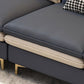 4-seat Faux Leather Sectional Sofa 31.50" High Sofa for Living Room