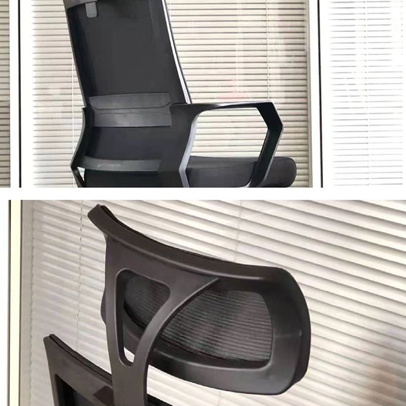 Modern & Contemporary Arm Chair Microfiber Black High Back Chair Clearhalo 'furn' 'furn_office_chair' 'Furniture' 'Office Chairs' 'Office Furniture' 'office_chair' 1200x1200_086daa32-6917-46c6-b6e2-9d33f5ccec19