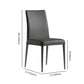 Modern Style Armless Dining Chair Leather Upholstered Solid Back Dining Chairs (Set of 2) Clearhalo ' kitchen&dining_furn' 'Dining Chairs' 'Dining Tables & Seating' 'dining_chair' 'furn' 'furn_dining_chair' 'Furniture' 'furniture_dining_chair' 'Kitchen & Dining Furniture' 'kitchen' 1200x1200_086db141-47f8-4c6e-89e1-a8a4dd13d9db