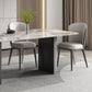 Industrial Dining Room Table Rectangle Stone Dinette Table In Grey Clearhalo 'Dining Tables & Seating' 'Dining Tables' 'dining_table' 'furn' 'furn_dining_table' 'Furniture' 'Kitchen & Dining Furniture' 1200x1200_08701d2a-80a4-4a14-9ba1-3994b9d339c6