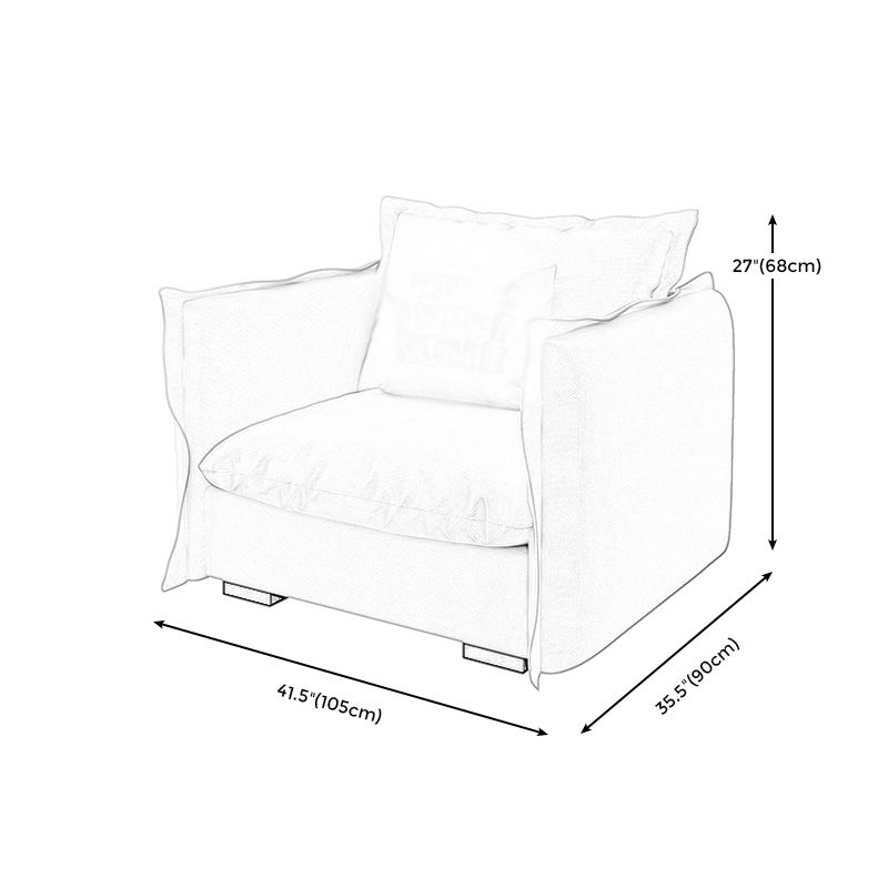 Nordic Square Arm Standard Sofa Beige Pillow Back Couch for Living Room Clearhalo 'Furniture' 'furniture_sofas' 'Living Room Furniture' 'Sofa' 'sofas' 1200x1200_0870fd84-9a64-4af6-be82-1acefed78c94