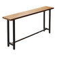 Wood Natural Bistro Accent Dining Table Modern Rectangle Footrest Pub Table Clearhalo 'Bar Furniture' 'Bar Tables' 'bar_tables' 'furn' 'furn_bar_tables' 'Furniture' 'furniture_bar_tables' 'Kitchen & Dining Furniture' 1200x1200_0871e0ac-040f-4916-bb4a-e8f2430aa83d
