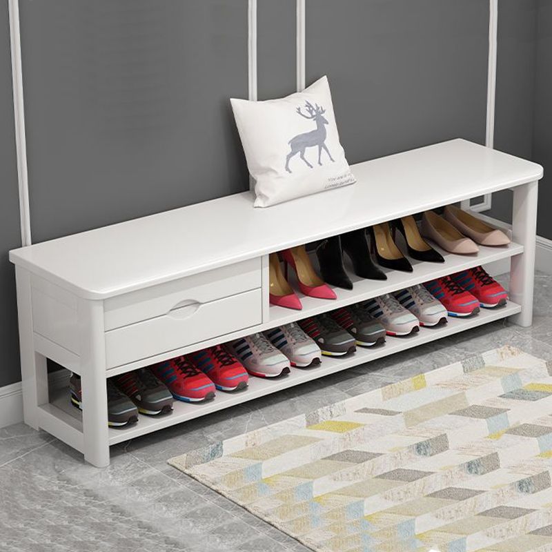 Mid-Century Modern Seating Bench Rectangle Shoe Storage Entryway Bedroom Bench Clearhalo 'Benches' 'Chairs & Seating' 'furn' 'furn_benches' 'Furniture' 'Living Room Furniture' 1200x1200_0872e271-933a-441b-95d5-c1185da8580a