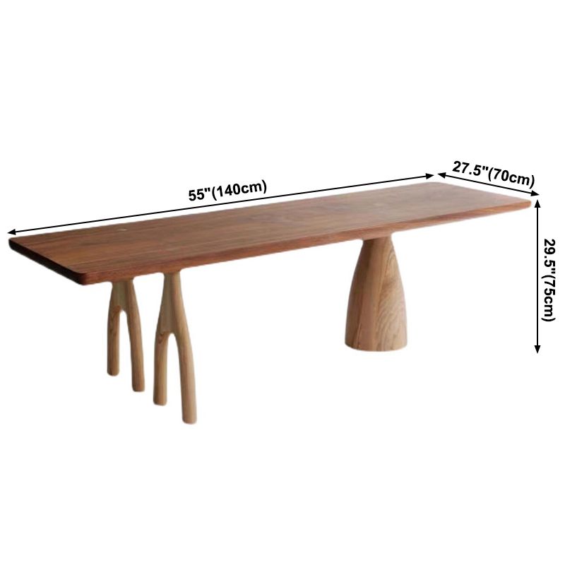Rectangle Pine Solid Wood Table Modern Dining Table with 3 Legs for Restaurant Clearhalo ' dining_table' 'Dining Tables & Seating' 'Dining Tables' 'furn' 'furn_dining_table' 'Furniture' 'furniture_dining_table' 'Kitchen & Dining Furniture' 'kitchen&dining_furn' 'kitchen' 'kitchen_dining_table' 1200x1200_087362e7-f92f-433f-81af-afee1cf4dbd1
