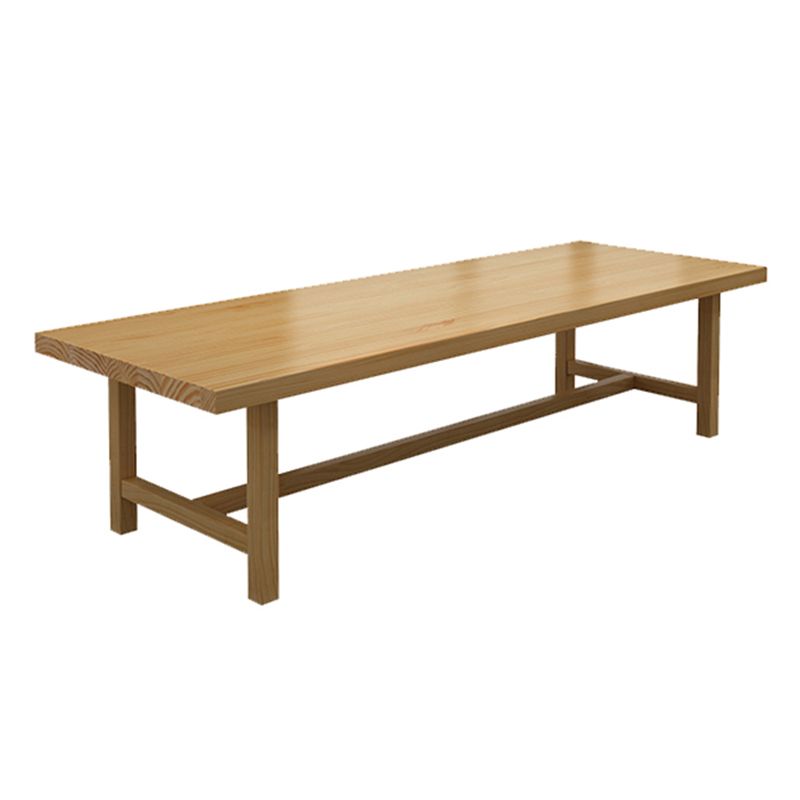 Solid Wood Industrial Rectangle Indoor Table Wood Top Table with Trestle Clearhalo ' dining_table' 'Dining Tables & Seating' 'Dining Tables' 'furn' 'furn_dining_table' 'Furniture' 'furniture_dining_table' 'Kitchen & Dining Furniture' 'kitchen&dining_furn' 'kitchen' 'kitchen_dining_table' 1200x1200_0873d08e-70cb-4102-bf16-d5b8f4eb4900