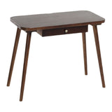 Bureau d'écriture en bois massif incurvé Style glamour 1 dessin de bureau de dessin