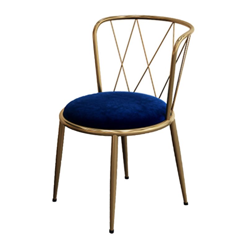 Glam Velvet Dining Room Chair Armless Metal Dining Room Chairs for Home Use Clearhalo ' kitchen&dining_furn' 'Dining Chairs' 'Dining Tables & Seating' 'dining_chair' 'furn' 'furn_dining_chair' 'Furniture' 'furniture_dining_chair' 'Kitchen & Dining Furniture' 'kitchen' 1200x1200_0874e0f2-5d24-430b-a868-2c8795086aaf