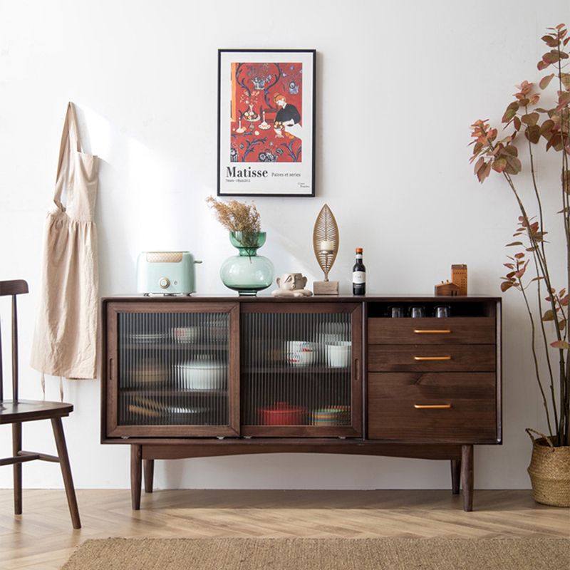 Moderno moderno mobile per porte di vetro a buffet per sala da pranzo