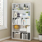 Modern Style Bookshelf Closed Back Engineered Wood Urban Bookcase for Home