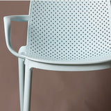 Moderne stapelbare stoel Dineren Open achterstoel met plastic benen voor keuken