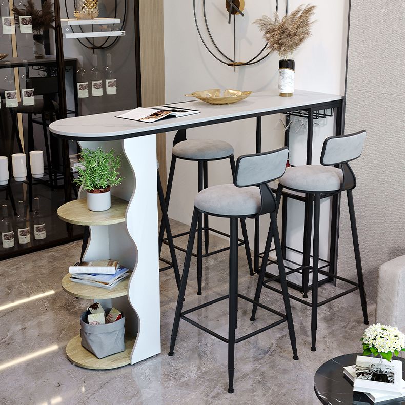Modern 1/5 Pieces Bar Table Set Stone Counter Table with High Stools for Living Room Clearhalo 'Bar Furniture' 'furn' 'furn_home_bar_bar_sets' 'Furniture' 'Home Bars & Bar Sets' 'home_bar_bar_sets' 'Kitchen & Dining Furniture' 1200x1200_08774d92-0252-4cea-9ddb-9365d91fd105