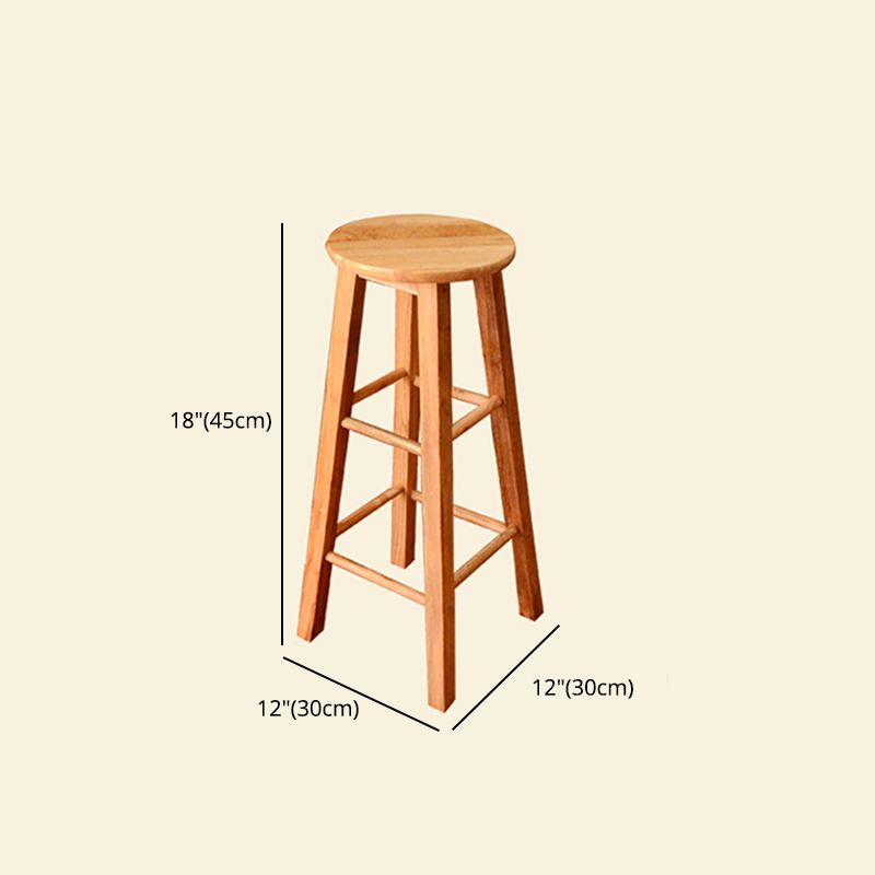 Modern Armless Backless Counter Stool Wood Bar Stool with Wooden Seat and Pedal Clearhalo 'Bar Furniture' 'Bar Stools' 'bar_stools' 'furn' 'furn_bar_stools' 'furniture_bar_stools' 'Kitchen & Dining Furniture' 'kitchen&dining_furn' 'kitchen' 'kitchen_furn' Furniture' 1200x1200_0877db82-d09d-4a90-a502-752686031ba0