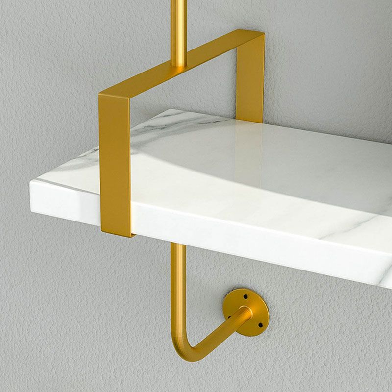 9.84"W Bookshelf Glam Style Wall Mounted Bookcase for Home Office Study Room Clearhalo 'Bookcases' 'furn' 'furn_bookcases' 'Furniture' 'furniture_bookcases' 'kitchen' 'kitchen_bookcases' 'Living Room Furniture' 'Office Furniture' 1200x1200_087a43aa-5356-4026-805f-7886d91d71d1