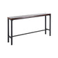 Wood Brown Bistro Accent Dining Table Industrial Rectangle Trestle Pub Table Clearhalo 'Bar Furniture' 'Bar Tables' 'bar_tables' 'furn' 'furn_bar_tables' 'Furniture' 'furniture_bar_tables' 'Kitchen & Dining Furniture' 1200x1200_087d1aae-dc57-475e-b26b-ad03ad19bf43