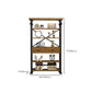 Open Back Standard Bookcase Industrial Wooden Bookshelf with Drawers