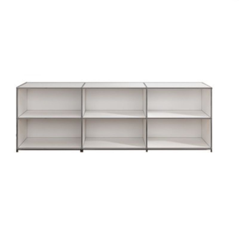 Sideboard in metallo bianco con cassetti a buffet da pranzo interno moderno