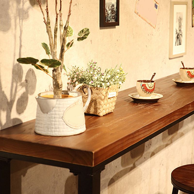 Modern Bar-Height Table Solid Wood Top Bistro Table for Patio Use Clearhalo 'Bar Furniture' 'Bar Tables' 'bar_tables' 'furn' 'furn_bar_tables' 'Furniture' 'Kitchen & Dining Furniture' 1200x1200_087f89b8-02fc-4eb0-8735-45ca6401d6df
