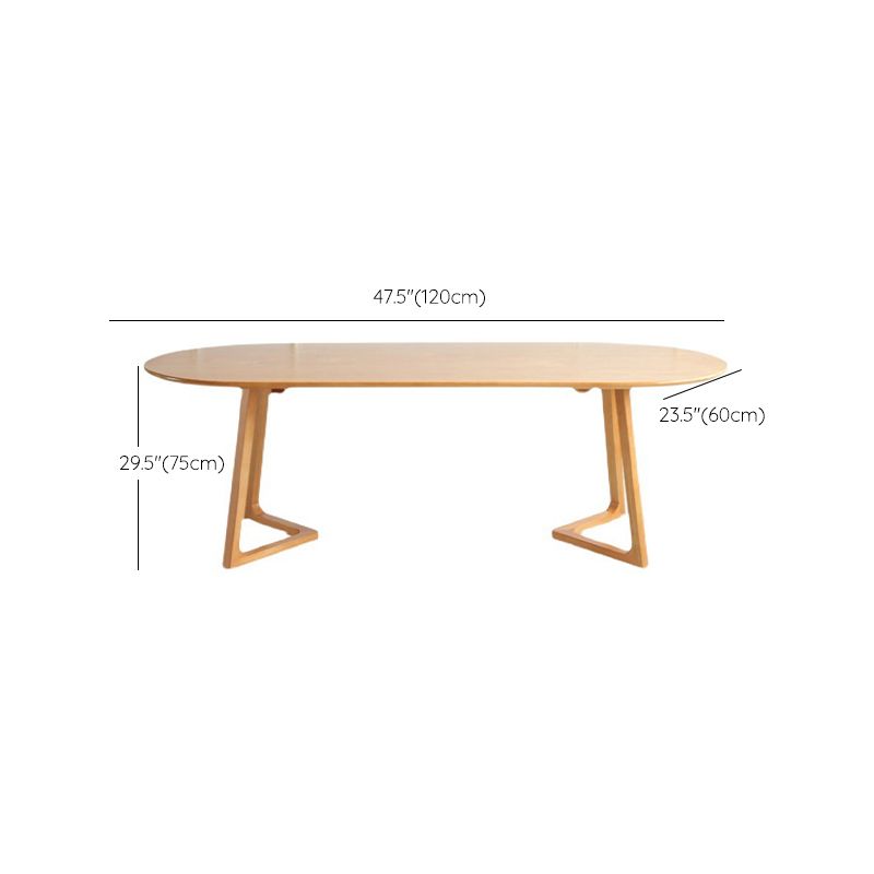 Oval Dining Table Modern Solid Wood Dining Table for Dining Room
