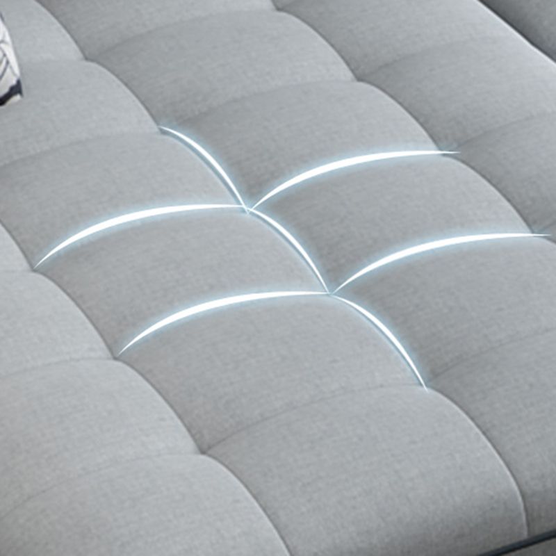 Modern Pillow Top Arm Sofa with Storage Bag Adjustable Backrest Sofa for Living Room Clearhalo 'furn' 'furn_sectionals' 'Furniture' 'furniture_sectionals' 'kitchen' 'kitchen_sectionals' 'Living Room Furniture' 'Sectionals' 1200x1200_087ffb45-1b2f-43dc-904f-5b69aec4232d