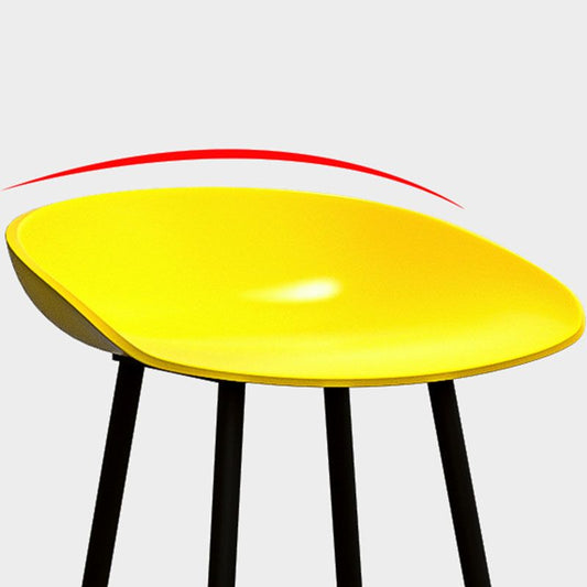 Contemporary Matte Finish Metal Barstool Home Footrest Stool Clearhalo 'Bar Furniture' 'Bar Stools' 'bar_stools' 'furn' 'furn_bar_stools' 'Furniture' 'furniture_bar_stools' 'Kitchen & Dining Furniture' 1200x1200_08801e04-47f5-4736-ab07-92d0115bf60f