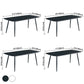 Contemporary Dining Table Sintered Stone Dining Table with 4 Metal Legs Clearhalo ' dining_table' 'Dining Tables & Seating' 'Dining Tables' 'Furniture' 'furniture_dining_table' 'Kitchen & Dining Furniture' 'kitchen&dining_furn' 'kitchen' 'kitchen_dining_table' 1200x1200_0881acaf-6dc4-450f-af91-adbcc127c887