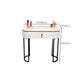 Adjustable Makeup Counter Lighted Mirror Vanity Dressing Table with Drawer