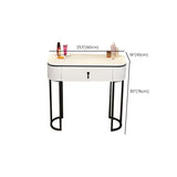Adjustable Makeup Counter Lighted Mirror Vanity Dressing Table with Drawer