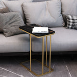 Mid-Century Modern Stone End Table 23.62" H Rectangular Frame Side Table Clearhalo 'Coffee & Accent Tables' 'End & Side Tables' 'end_side_table' 'end_side_tables' 'furn' 'furn_end_side_tables' 'Furniture' 'furniture_end_side_table' 'Living Room Furniture' 1200x1200_08833ff2-6aeb-4406-aff2-80a2e50d8fa2