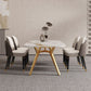 Sintered Stone Top Dining Table Rectangle Table with Metal Gold Base and 4 Legs Clearhalo ' dining_table' 'Dining Tables & Seating' 'Dining Tables' 'furn' 'furn_dining_table' 'Furniture' 'furniture_dining_table' 'Kitchen & Dining Furniture' 'kitchen&dining_furn' 'kitchen' 'kitchen_dining_table' 1200x1200_08834aa5-62d9-4b3e-8605-fd5409116b37