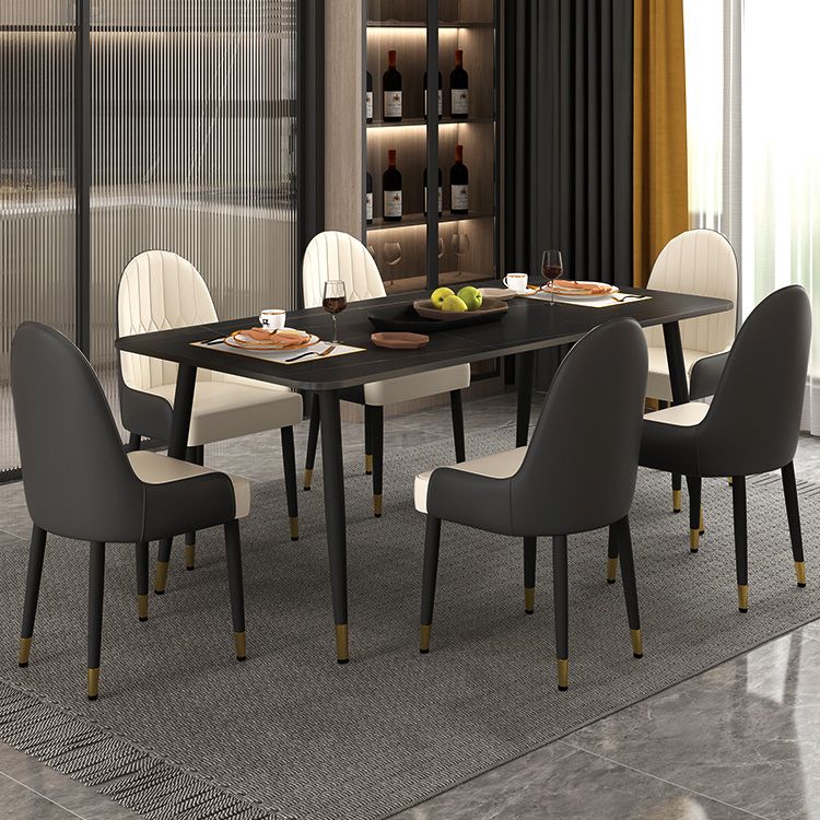 1/2/5/7 Pieces Dining Set Modern Sintered Stone Dining Furniture Set /Separate Items Clearhalo 'Dining Room Sets' 'Dining Tables & Seating' 'dining_room_set' 'furn' 'furn_dining_room_set' 'Furniture' 'furniture_dining_room_set' 'Kitchen & Dining Furniture' 'kitchen&dining_furn' 'kitchen' 1200x1200_08855394-9d01-4542-a6e4-a2116c1a109b