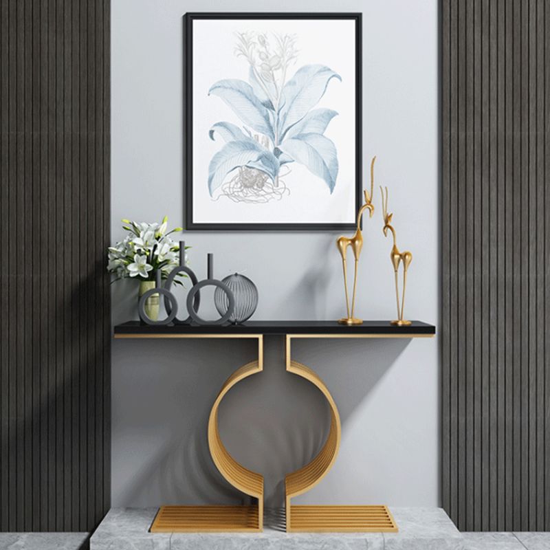 Tabella dell'accento glam di pietra larga in pietra tavolo da divano console rettangolare