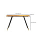 Juego de mesa de bar rectangular Glam, juego de mesa de bar de madera marrón de 1/2 piezas