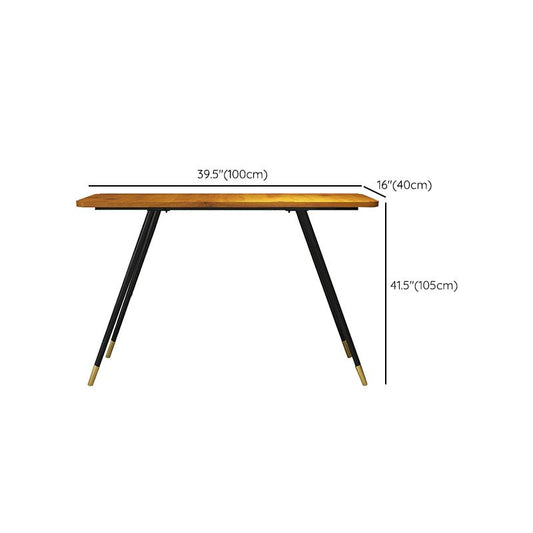 Glam Rectangle Bar Table Set 1/2 Pcs Brown Wood Bar Table Set