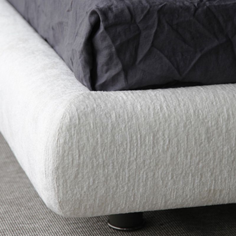 Modern standaard bed gebogen vorm gestoffeerd hoofdeinde standaard bed