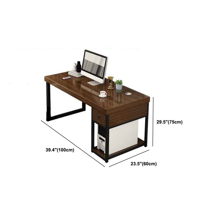 Contemporary Wooden Gaming Desk for Office 23.6"W X 29.5"H Desk Clearhalo 'furn' 'furn_office_desk' 'Furniture' 'Office Desks' 'Office Furniture' 'office_desk' 1200x1200_0889187b-db9e-4f37-b00c-816d50a64ddb