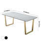 Metal Traditional Luxury Rectangle Table Sintered Stone Table with Sled Clearhalo ' dining_table' 'Dining Tables & Seating' 'Dining Tables' 'furn' 'furn_dining_table' 'Furniture' 'furniture_dining_table' 'Kitchen & Dining Furniture' 'kitchen&dining_furn' 'kitchen' 'kitchen_dining_table' 1200x1200_08899959-f603-408e-9b8e-048bb7d23add
