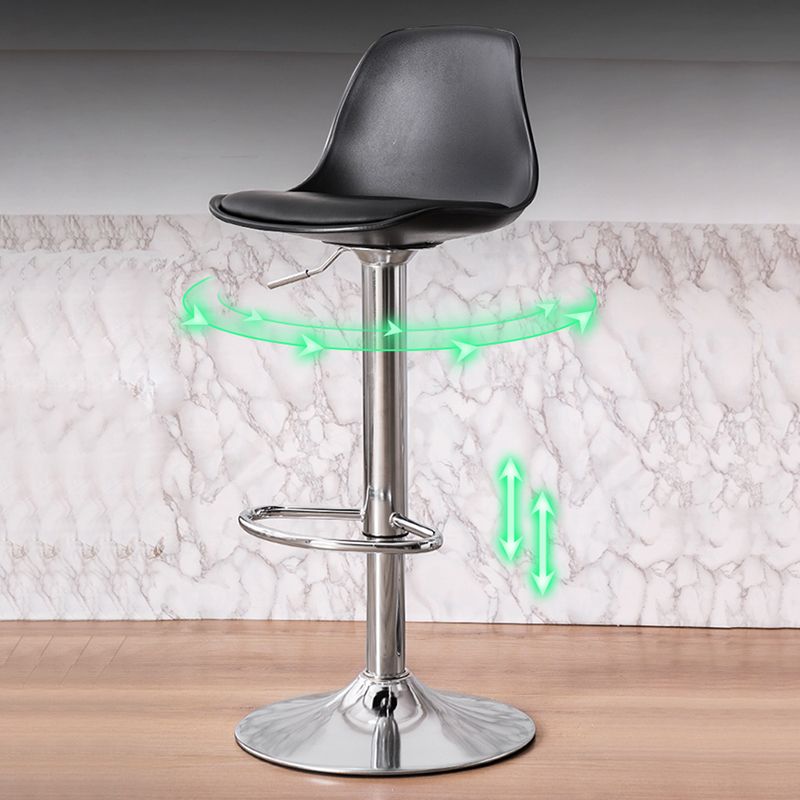 Modern Adjustable Height Bar Stool Swivel Plastic Low Back Counter Stool Clearhalo 'Bar Furniture' 'Bar Stools' 'bar_stools' 'furn' 'furn_bar_stools' 'furniture_bar_stools' 'Kitchen & Dining Furniture' 'kitchen&dining_furn' 'kitchen' 'kitchen_furn' Furniture' 1200x1200_0889e8ba-4da3-4682-a900-fc60ae7a768e