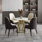Sintered Stone White Dining Table Glam Style Pedestal Table for Dining Room Clearhalo ' dining_table' 'Dining Tables & Seating' 'Dining Tables' 'furn' 'furn_dining_table' 'Furniture' 'furniture_dining_table' 'Kitchen & Dining Furniture' 'kitchen&dining_furn' 'kitchen' 'kitchen_dining_table' 1200x1200_088a09c7-c5ea-4000-acb0-446da2f46862