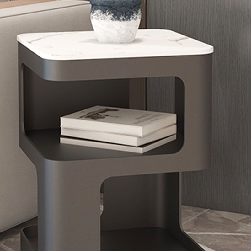 Glam Accent Table Nachtstand metaal/stenen nachttafel voor slaapkamer